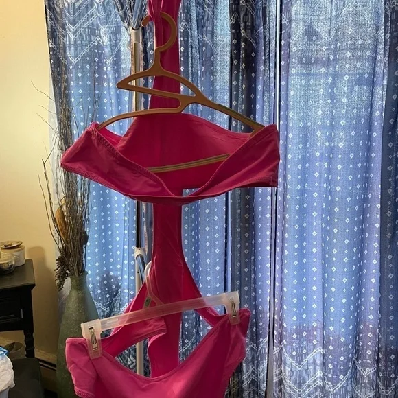 Skims recycled swim halter top cut-out monokini. (TAFFY) - Picture 6 of 14